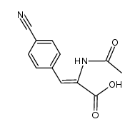 2-acetylamino-(Z)-[p-cyanocinnamic acid] Structure