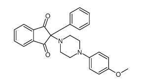 2-[4-(4-methoxyphenyl)piperazin-1-yl]-2-phenylindene-1,3-dione Structure