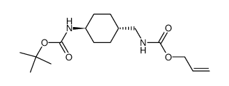 tert-butyl ((1r,4r)-4-((((allyloxy)carbonyl)amino)methyl)cyclohexyl)carbamate结构式