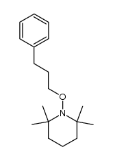 2,2,6,6-tetramethyl-1-(3-phenylpropoxy)piperidine结构式