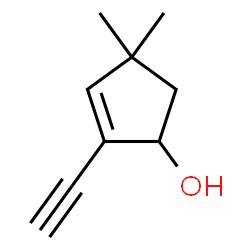 2-Cyclopenten-1-ol, 2-ethynyl-4,4-dimethyl- (9CI) structure