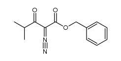 benzyl 2-diazo-4-methyl-3-oxopentanoate Structure