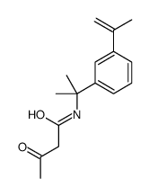 3-oxo-N-[2-(3-prop-1-en-2-ylphenyl)propan-2-yl]butanamide结构式