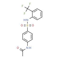 4-[2-(Trifluoromethyl)phenylsulfamoyl]acetanilide Structure