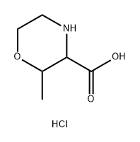 3-Morpholinecarboxylic acid, 2-methyl-,hydrochloride Structure