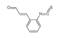 2-PROPENAL, 3-(2-ISOTHIOCYANATOPHENYL)-, (2E)- structure