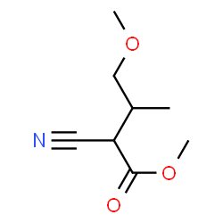 Butanoic acid, 2-cyano-4-methoxy-3-methyl-, methyl ester (9CI) structure