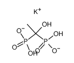 dipotassium dihydrogen (1-hydroxyethylidene)bisphosphonate结构式