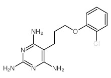 5-[3-(2-chlorophenoxy)propyl]pyrimidine-2,4,6-triamine structure