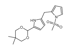 2-((5-(5,5-dimethyl-1,3-dioxan-2-yl)-1H-pyrrol-2-yl)methyl)-1-(methylsulfonyl)-1H-pyrrole Structure