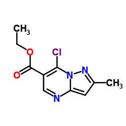 Ethyl 7-chloro-2-methylpyrazolo[1,5-a]pyrimidine-6-carboxylate Structure