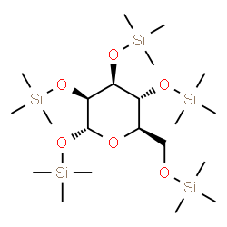 Trimethylsilyl 2-O,3-O,4-O,6-O-tetrakis(trimethylsilyl)-α-D-mannopyranoside结构式