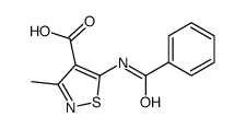 5-(Benzoylamino)-3-Methyl-4-isothiazolecarboxylic Acid Structure