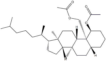 5α-Cholestane-1α,19-diol diacetate结构式