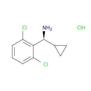 (S)-Cyclopropyl(2,6-dichlorophenyl)methanamine hydrochloride Structure