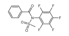 N-benzoyl-N-(2,3,4,5,6-pentafluorophenyl)methanesulfonamide Structure