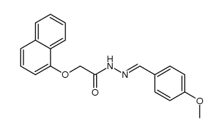 N'-(4-methoxybenzylidene)-2-(naphthalen-1-yloxy)acetohydrazide结构式