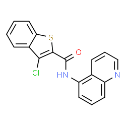 3-chloro-N-(quinolin-5-yl)benzo[b]thiophene-2-carboxamide Structure