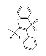 2,3,3,3-tetrafluoro-1-phenyl-1-phenylsulfonylpropene Structure