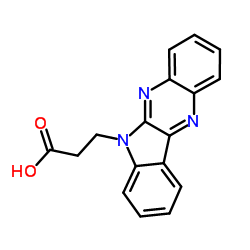 3-(6H-Indolo[2,3-b]quinoxalin-6-yl)propanoic acid structure