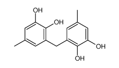 3-[(2,3-dihydroxy-5-methylphenyl)methyl]-5-methylbenzene-1,2-diol Structure