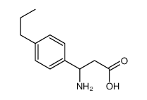 3-氨基-3-(4-丙基苯基)-丙酸结构式