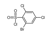 2-BROMO-4,6-DICHLOROBENZENESULFONYLCHLORIDE Structure