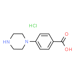 4-(PIPERAZIN-1-YL)BENZOIC ACID DIHYDROCHLORIDE结构式