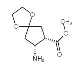 1,4-Dioxaspiro[4.4]nonane-7-carboxylicacid,8-amino-,methylester,(7S,8R)-(9CI) Structure