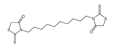 3-[10-(4-oxo-2-sulfanylidene-1,3-thiazolidin-3-yl)decyl]-2-sulfanylidene-1,3-thiazolidin-4-one Structure