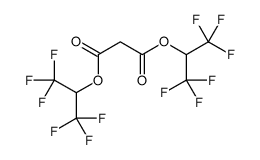 bis(1,1,1,3,3,3-hexafluoropropan-2-yl) propanedioate Structure