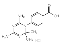 4-(4,6-diamino-2,2-dimethyl-1,3,5-triazin-1-yl)benzoic acid结构式