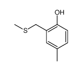 4-methyl-2-(methylsulfanylmethyl)phenol Structure