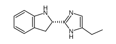 (S)-2,3-dihydro-2-(4-ethyl-1H-imidazol-2-yl)-1H-indole Structure