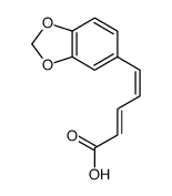 (2Z,4E)-5-(1,3-benzodioxol-5-yl)penta-2,4-dienoic acid Structure