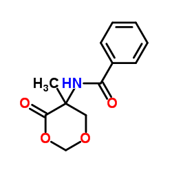 N-苄氧羰基-4-甲基-5-恶唑烷酮结构式