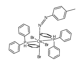 Os(PPh3)2Br3(N2-p-C6H4CH3) Structure