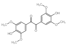 1,2-bis(4-hydroxy-3,5-dimethoxy-phenyl)ethane-1,2-dione Structure