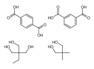 benzene-1,3-dicarboxylic acid,2,2-dimethylpropane-1,3-diol,2-ethyl-2-(hydroxymethyl)propane-1,3-diol,terephthalic acid Structure