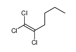 1,1,2-trichlorohex-1-ene结构式
