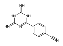 4-(4,6-diamino-1,3,5-triazin-2-yl)benzonitrile Structure