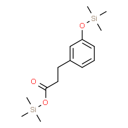 3-[(Trimethylsilyl)oxy]benzenepropionic acid trimethylsilyl ester structure