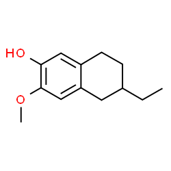 2-Naphthalenol,6-ethyl-5,6,7,8-tetrahydro-3-methoxy-(9CI)结构式