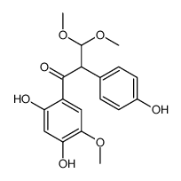 1-(2,4-Dihydroxy-5-methoxyphenyl)-2-(4-hydroxyphenyl)-3,3-dimethoxy-1-propanone Structure