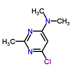 4-(N,N-二甲基氨基)-6-氯-2-甲基嘧啶结构式