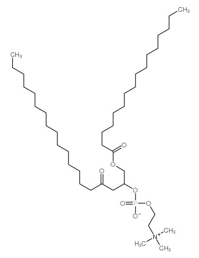 [4-oxido-9-oxo-6-(palmitoylmethyl)-3,5,8-trioxa-4-phosphatetracosyl]trimethylammonium 4-oxide Structure