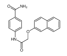 4-[(2-naphthalen-2-yloxyacetyl)amino]benzamide Structure