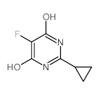 2-Cyclopropyl-5-fluoropyrimidine-4,6-diol Structure