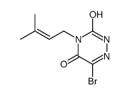 6-bromo-4-(3-methylbut-2-enyl)-2H-1,2,4-triazine-3,5-dione Structure