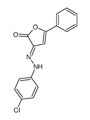 3-[(4-Chloro-phenyl)-hydrazono]-5-phenyl-3H-furan-2-one Structure